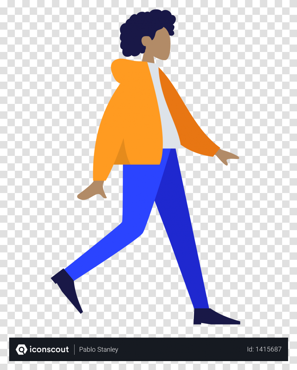 Walking Man Vector, Coat, Person, Overcoat Transparent Png