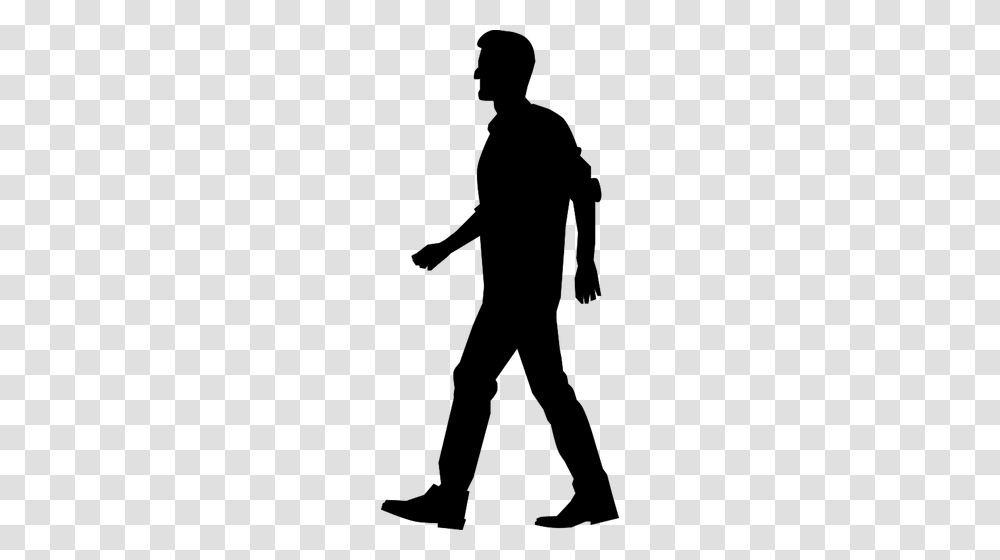 Walking Man Vector Image, Gray, World Of Warcraft Transparent Png