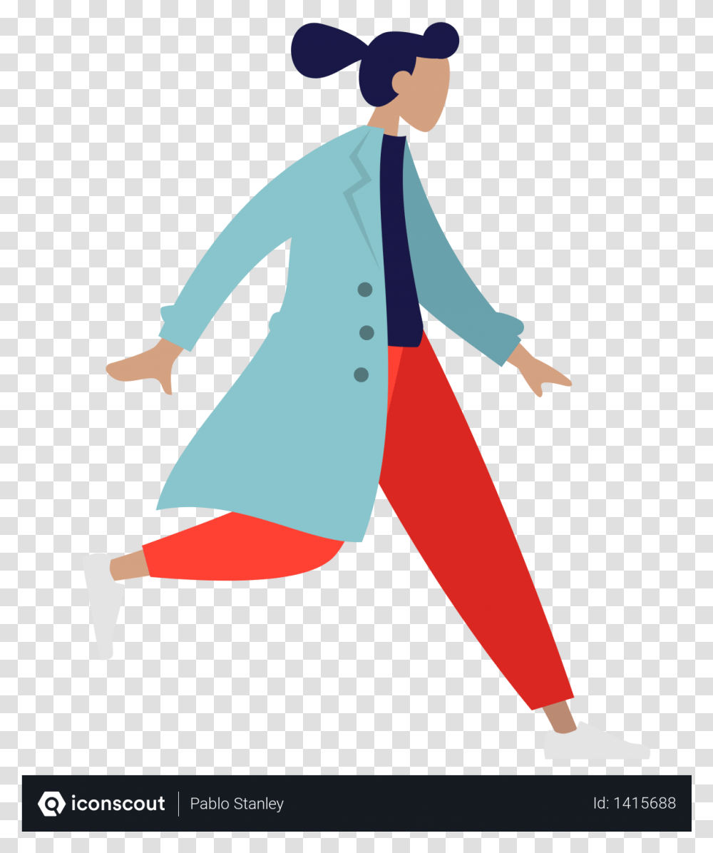 Walking Man Vector, Person, Human, Coat Transparent Png