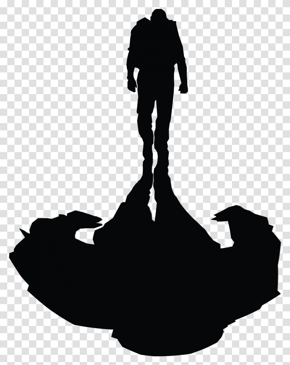 Walking Off The War Within, Silhouette, Person, Fitness, Working Out Transparent Png