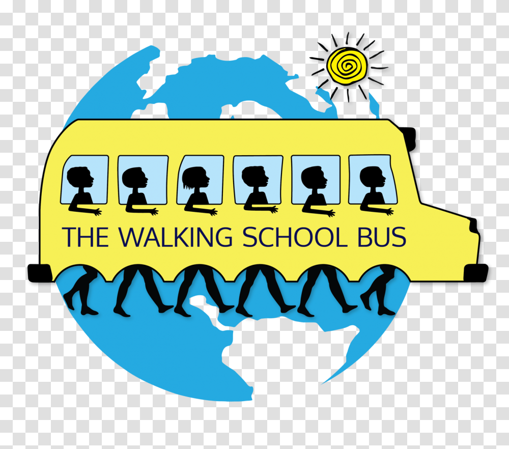 Walking School Bus Clipart, Transportation, Vehicle Transparent Png