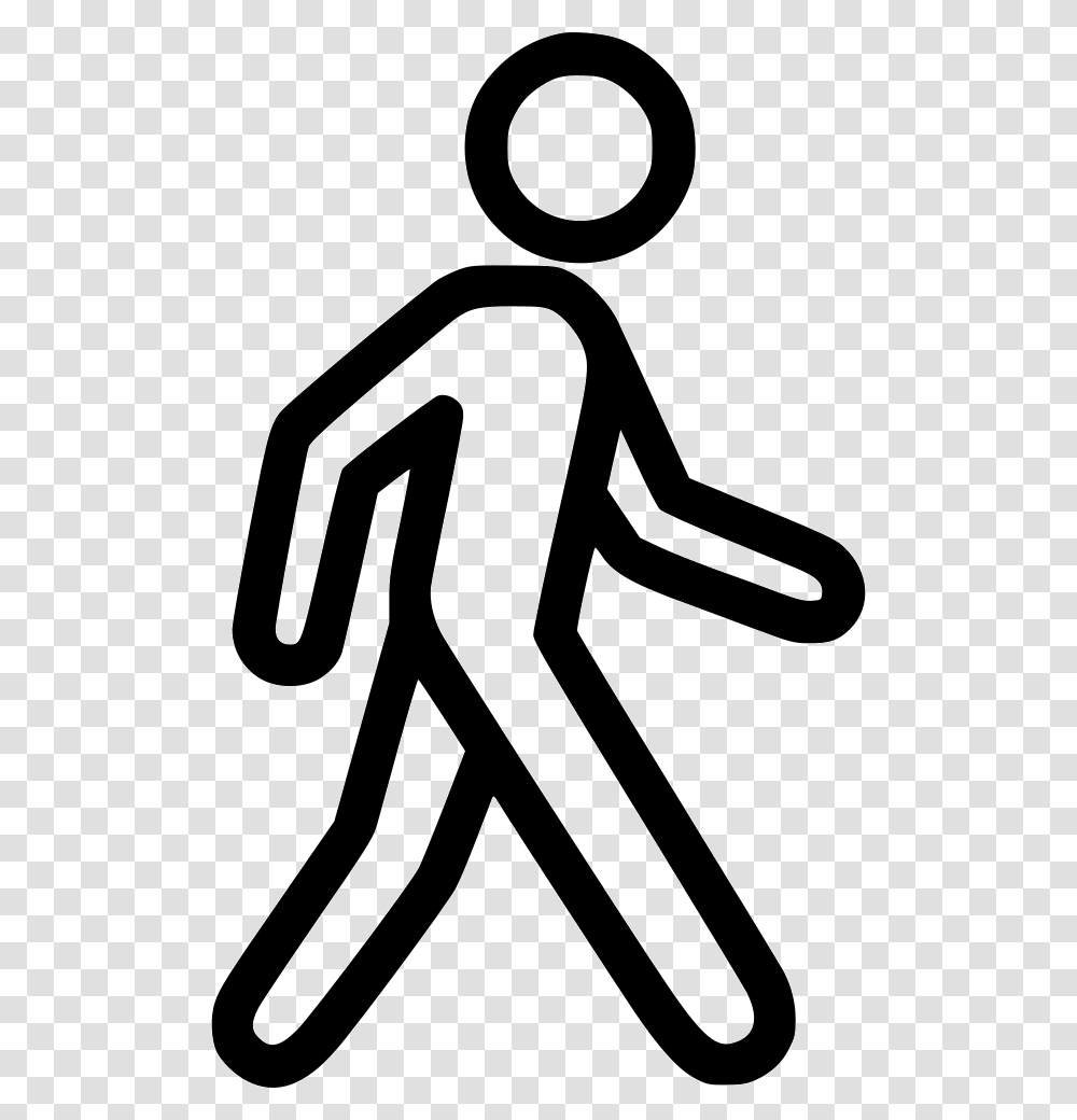 Walking Walking Man Symbol, Logo, Trademark, Sign Transparent Png