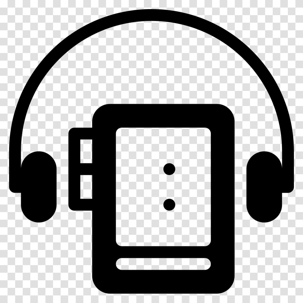 Walkman Icon Free Download, Electronics, Stencil, Headphones, Headset Transparent Png