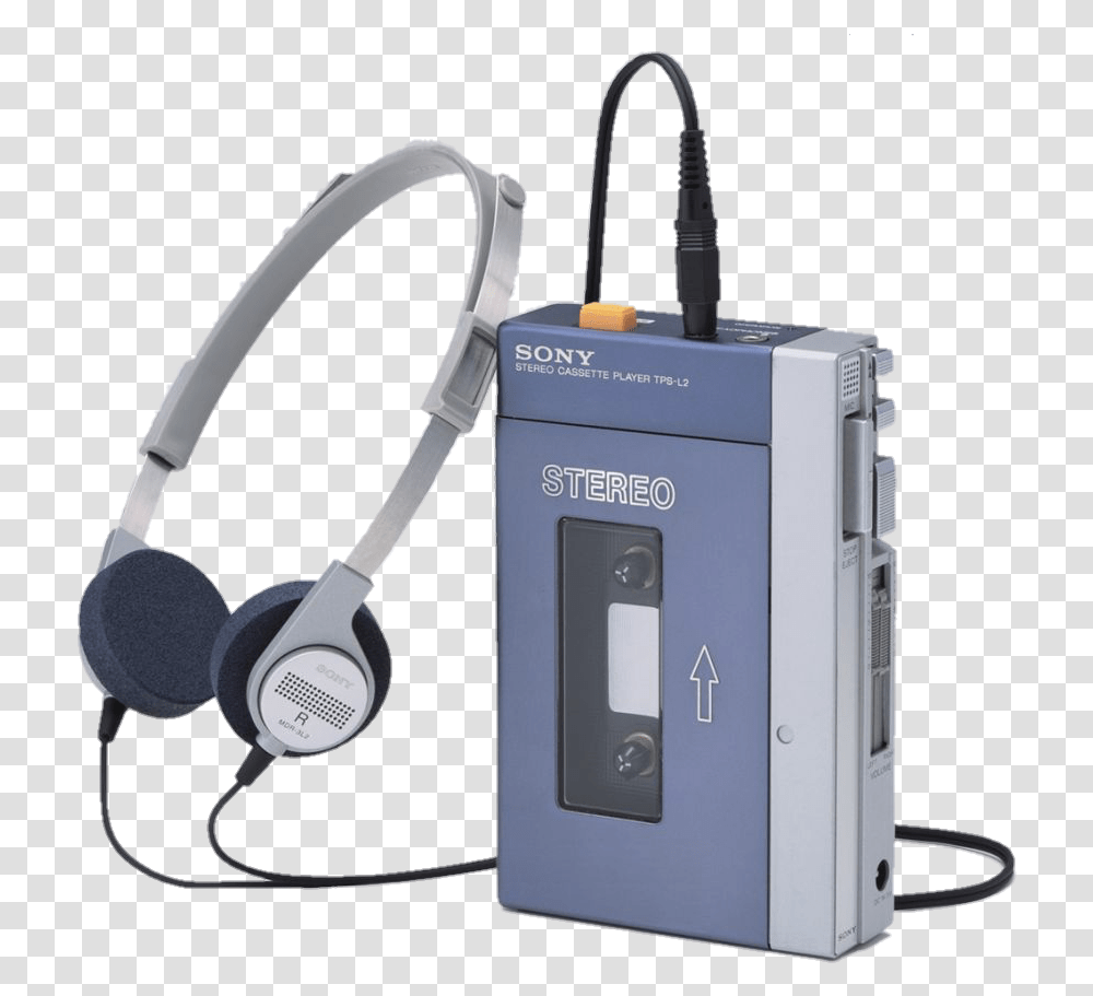 Walkman Personal Stereo, Electronics, Cassette Player, Tape Player, Headphones Transparent Png