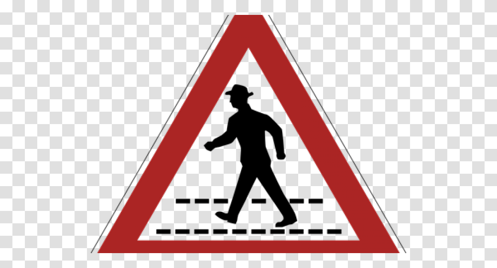 Walkway Clipart Pedestrian Lane Traffic Sign, Triangle Transparent Png