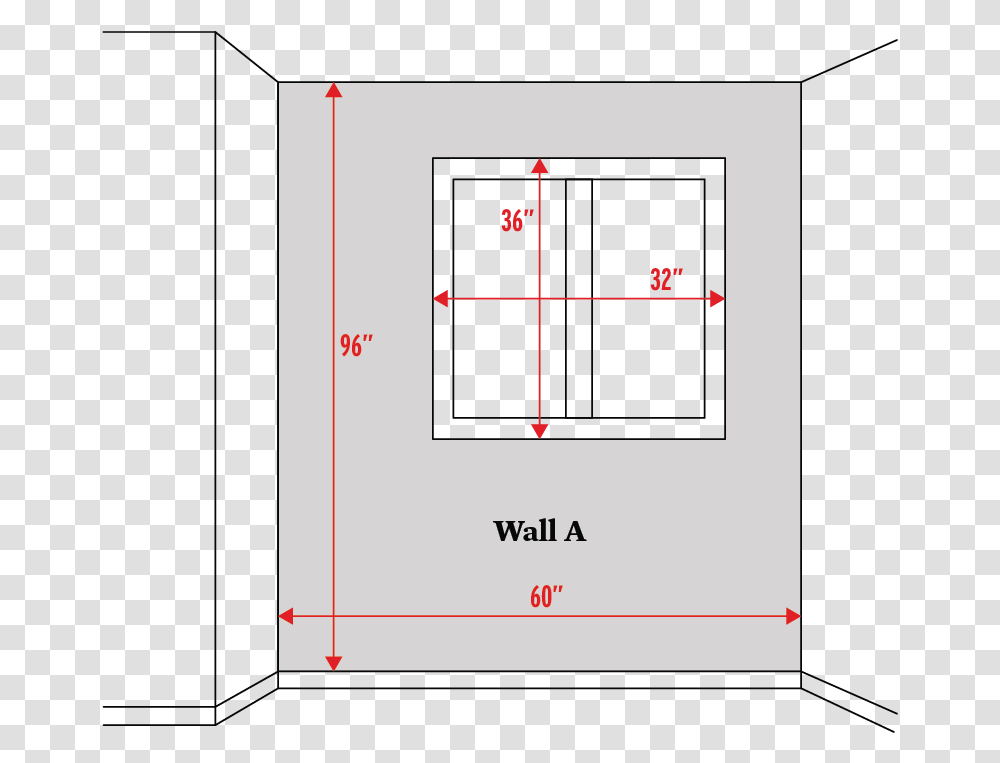 Wall A Wall Square Feet, Plot, Measurements, Diagram Transparent Png