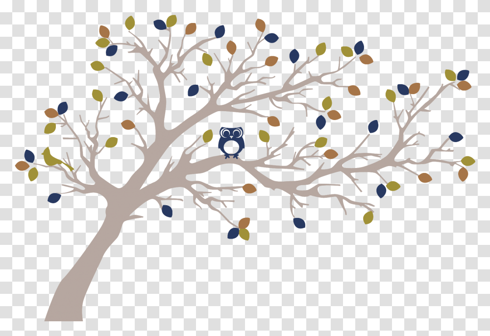 Wall Art Tree Wall Stickers, Graphics, Floral Design, Pattern, Plant Transparent Png