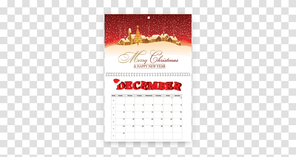 Wall Calendars Marketing Materials Reads Direct Merry Christmas 2018 Animated, Text Transparent Png