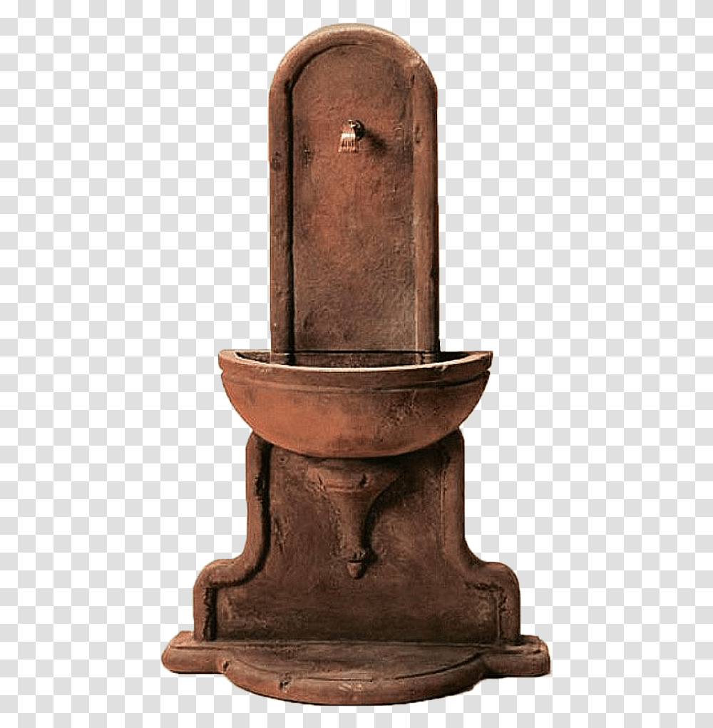 Wall Cast Stone Outdoor Garden Fountain Fountain, Water, Furniture, Shovel, Tool Transparent Png