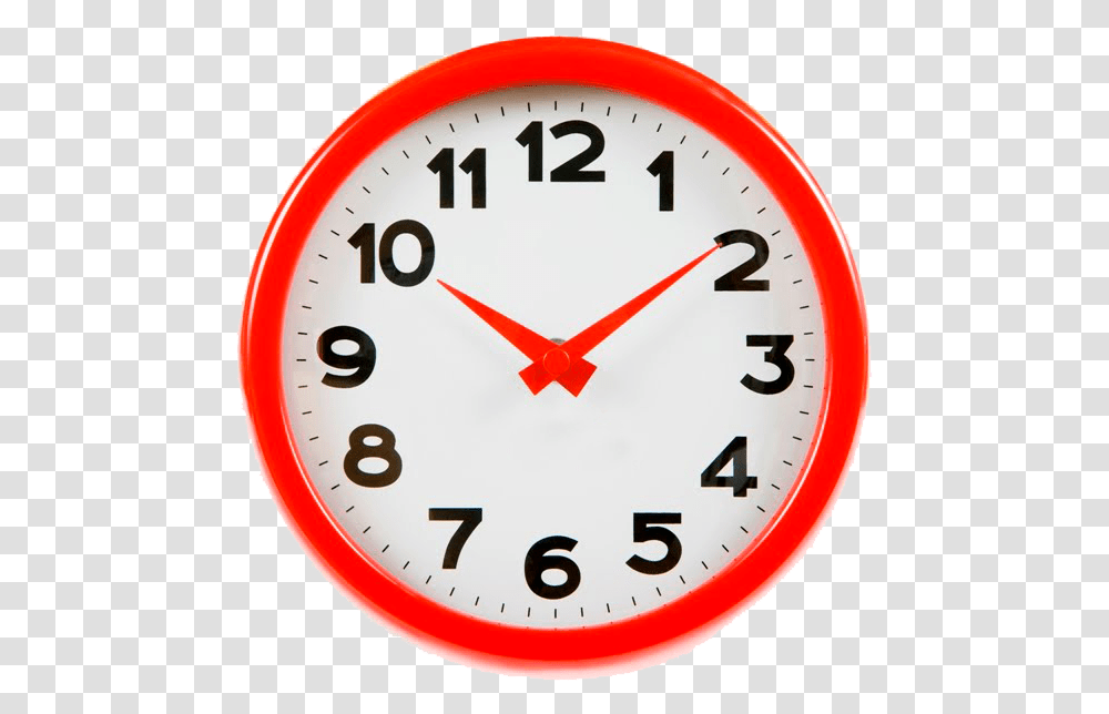 Wall Clock Home Wall Clock Red White Wall Mondaine Double Sided Clock, Analog Clock, Clock Tower, Architecture, Building Transparent Png