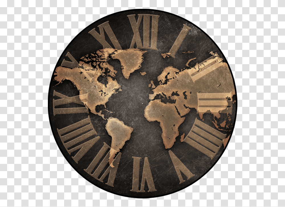 Wall Clocks With World Map, Rug, Astronomy, Outer Space, Universe Transparent Png