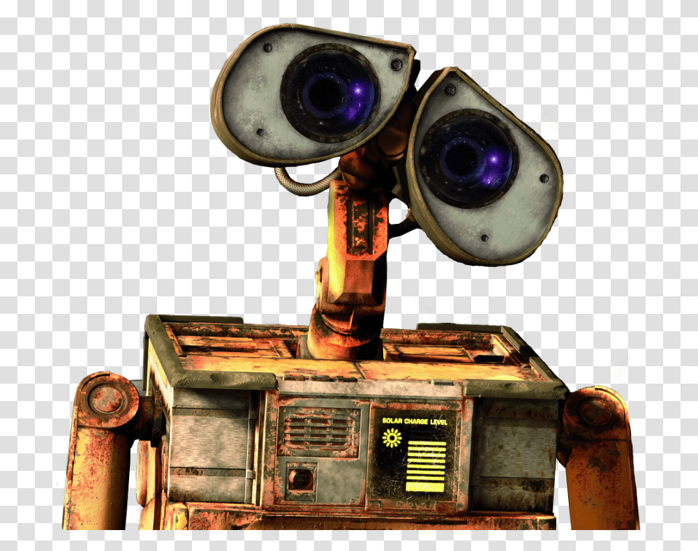 Wall E En, Fire Hydrant, Robot, Machine, Binoculars Transparent Png