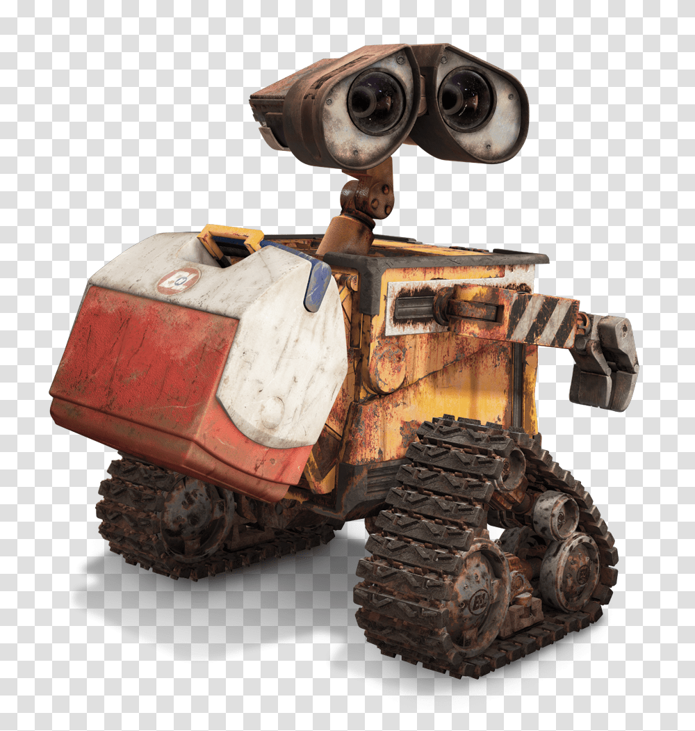 Wall E Lunch Box Download, Bulldozer, Tractor, Vehicle, Transportation Transparent Png