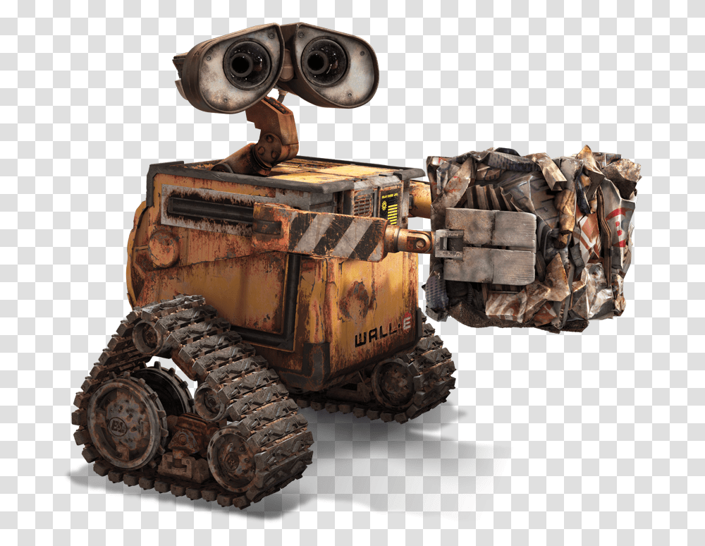 Wall E Pic Wall E, Robot, Bulldozer, Tractor, Vehicle Transparent Png
