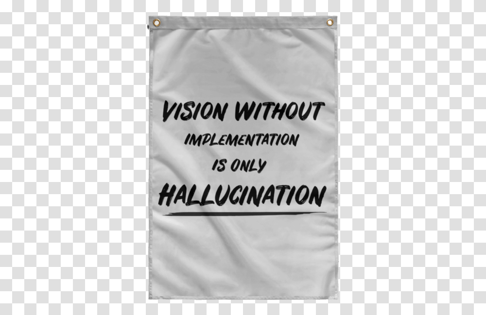 Wall Flagbanner Vision, Handwriting, Word Transparent Png