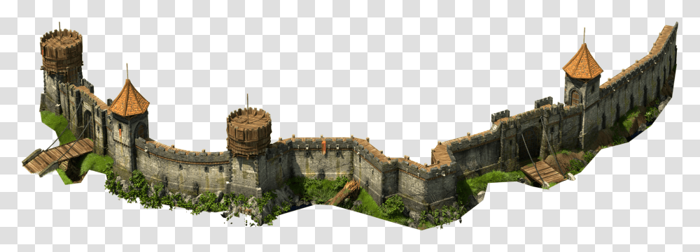 Wall Lvl 7 12 Bottom Tribal Wars 2 Castle, Architecture, Building, Fort, Ruins Transparent Png