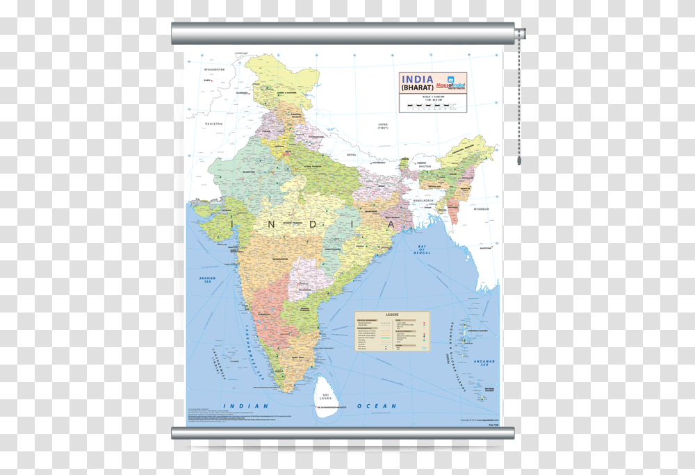 Wall Map Of India, Diagram, Plot, Atlas, Vegetation Transparent Png