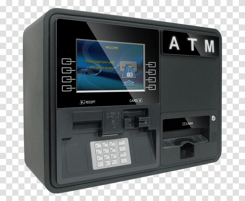 Wall Mount Atm Machine, Cash Machine, Electronics, Monitor, Screen Transparent Png