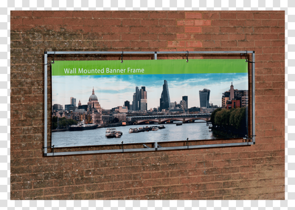 Wall Mounted Banner Frames Picture Frame, Brick, Boat, Urban, City Transparent Png