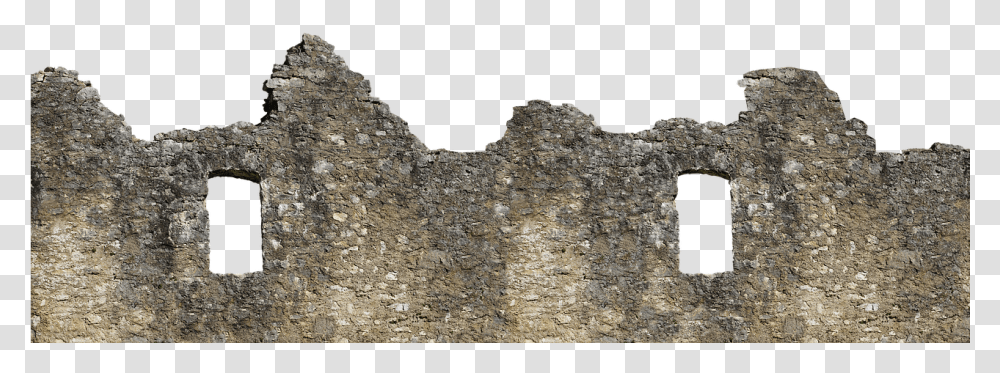 Wall Ruin Castle Wall Ruin, Architecture, Building, Fort, Archaeology Transparent Png