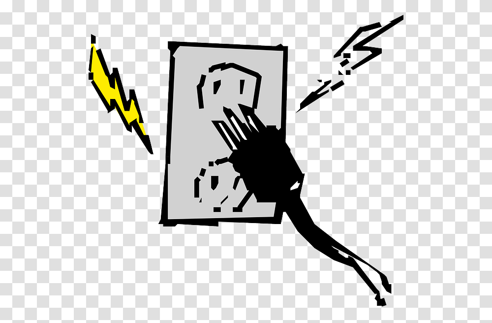 Wall Socket Icon Symbol Cartoon Electric Free Electricity Clipart, Number, Stencil, Blow Dryer Transparent Png