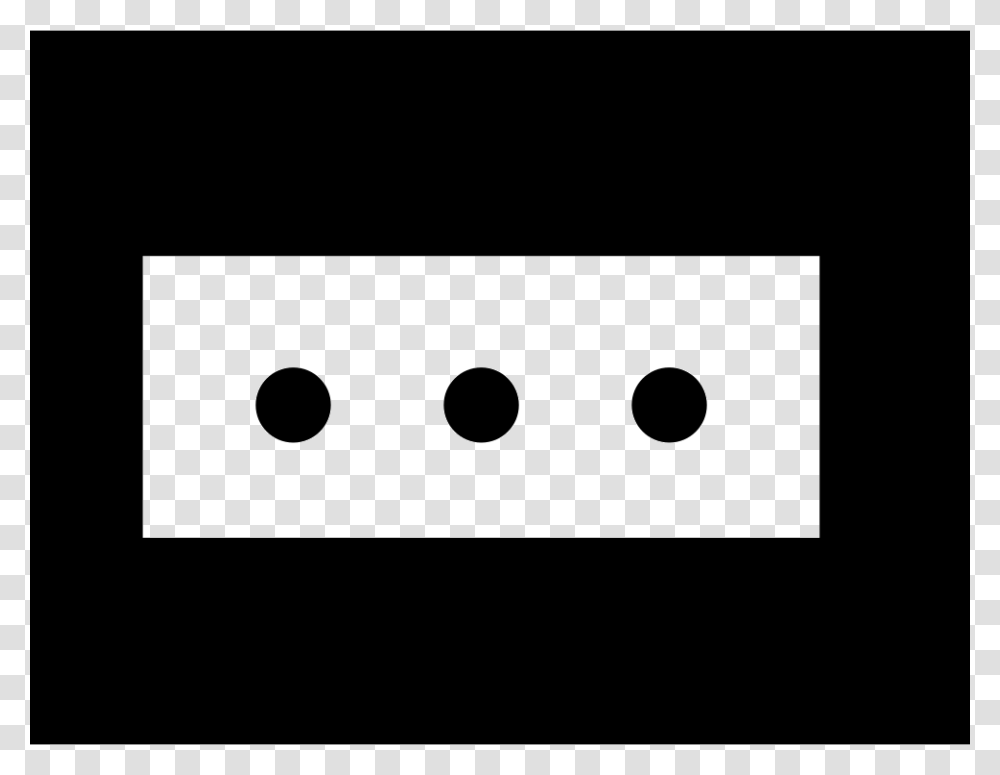 Wall Socket Of Three Holes In Rectangular Shape Icon Free, Game, Domino Transparent Png