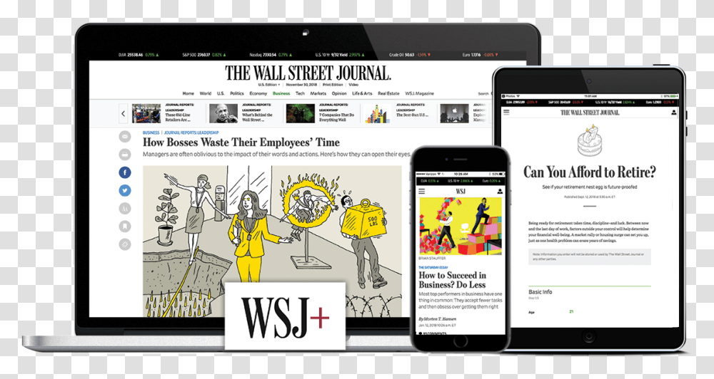 Wall Street Journal Logo Wall Street Journal Online, Mobile Phone, Electronics, Cell Phone, Computer Transparent Png