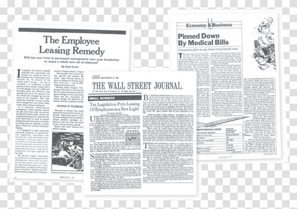 Wall Street Journal, Newspaper, Flyer, Poster Transparent Png