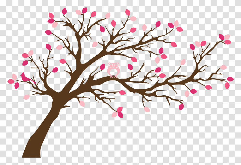 Wall Tree Stickers Vector Clipart Wall Sticker Ideas For Bedroom, Plant, Flower, Blossom, Graphics Transparent Png