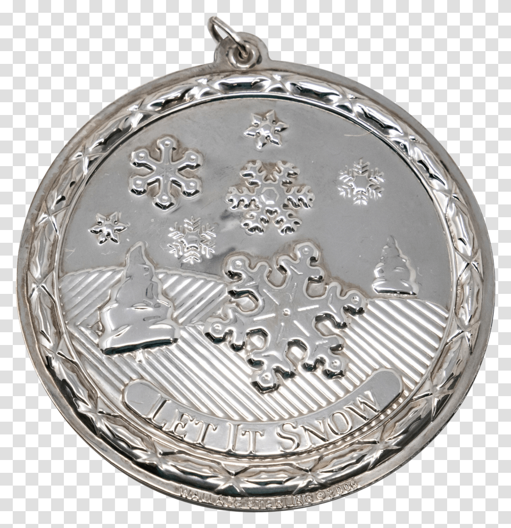 Wallace Sterling Silver Let It Snow Ornament Solid Transparent Png