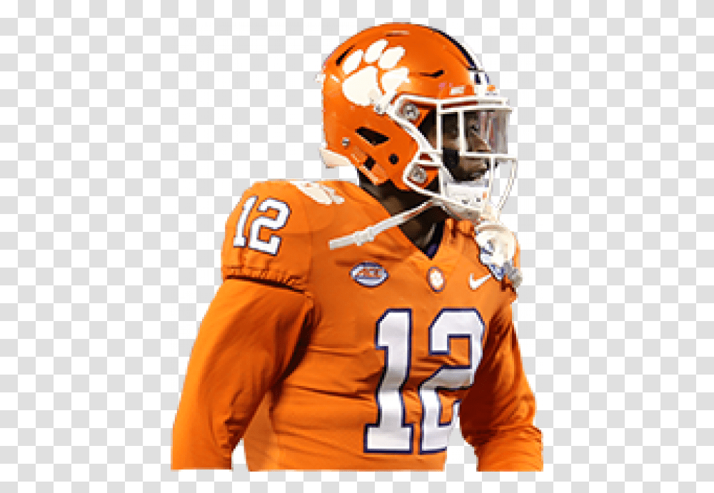 Wallace - Clemson Tigers Official Athletics Site K Von Wallace Clemson Football, Clothing, Helmet, Person, People Transparent Png