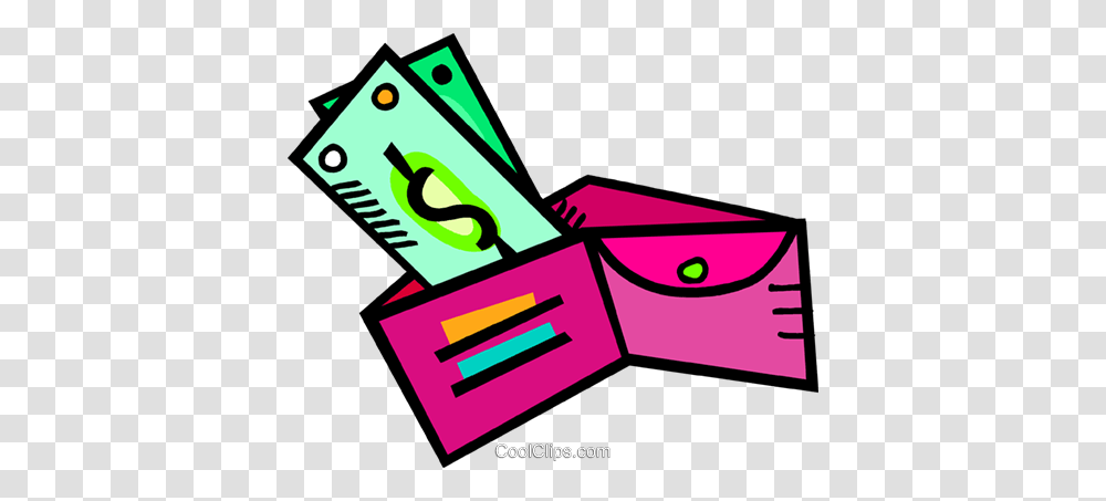 Wallet With Cash Overflowing Royalty Free Vector Clip Art, Paper, Alphabet Transparent Png
