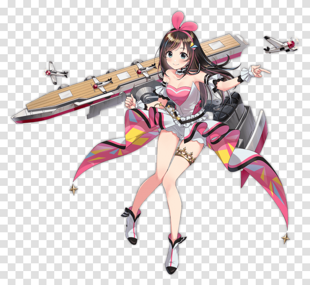 Wallpaper Azur Lane Anime Girls Ship Azur Lane Anniversary Kizuna Ai, Comics, Book, Person, Human Transparent Png