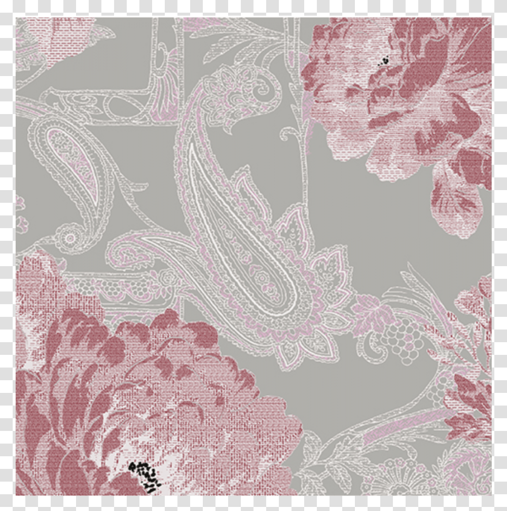 Wallpaper Belle Peonie IiWidth 370Height 423 Tapestry, Rug, Pattern, Paisley, Floral Design Transparent Png