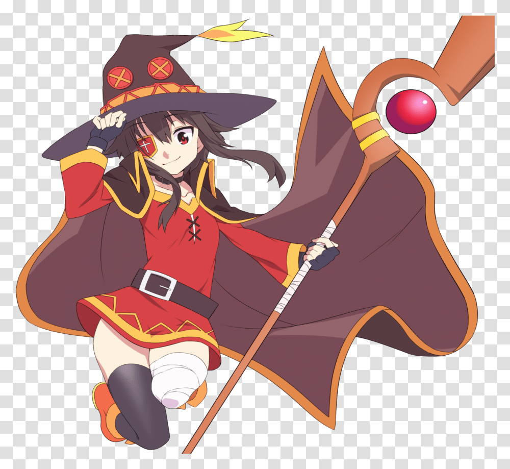 Wallpaper Megumin, Person, Human, Pirate, Performer Transparent Png