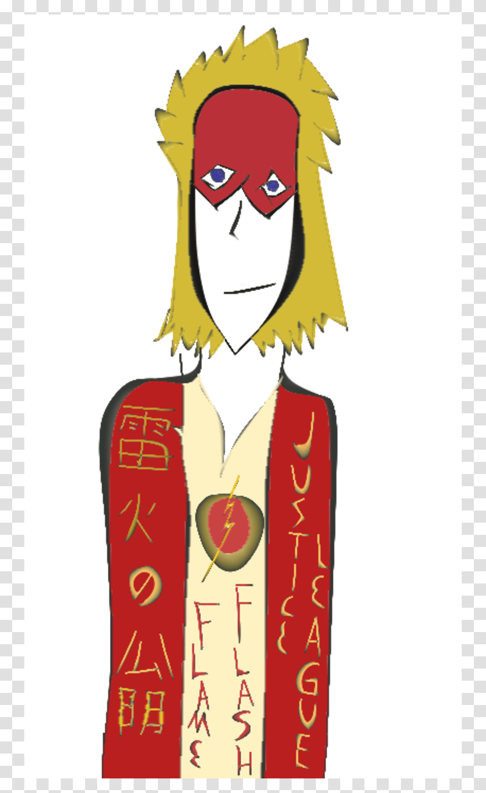 Wally West, Face, Costume, Gold Transparent Png