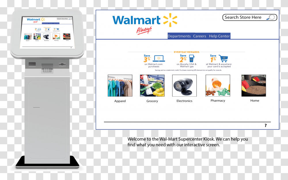 Walmart Store Download Walmart, Kiosk, File, Webpage Transparent Png