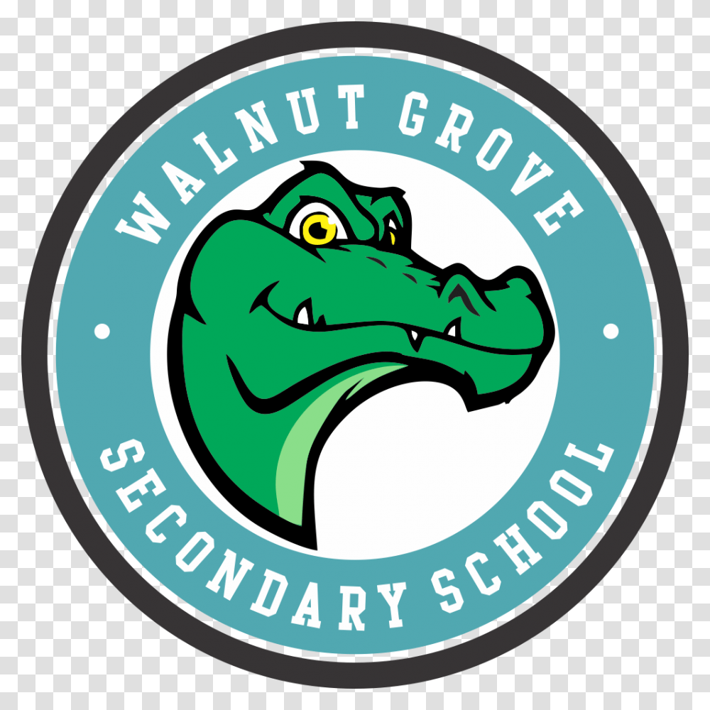 Walnut Grove Gators Logo, Label, Reptile Transparent Png
