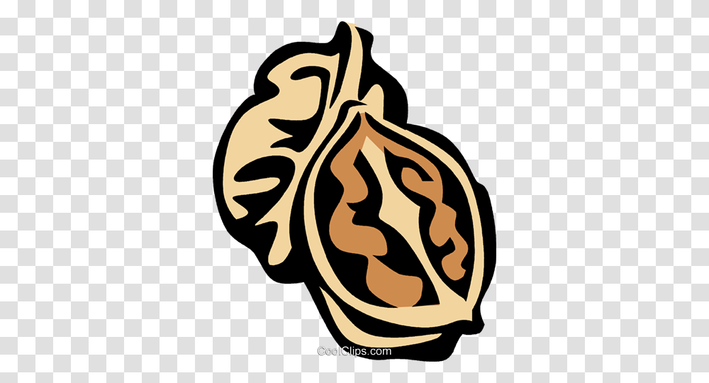 Walnuts Royalty Free Vector Clip Art Illustration, Plant, Seed Transparent Png