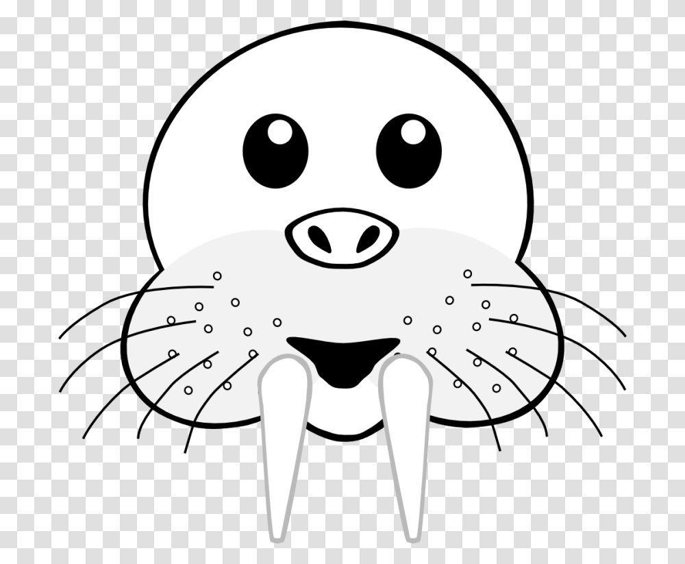 Walrus Head Clipart, Animal, Sea Life, Mammal, Giant Panda Transparent Png