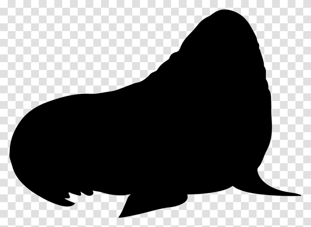 Walrus Mammal Silhouette Icon Free Download, Animal, Wildlife, Person, Stencil Transparent Png