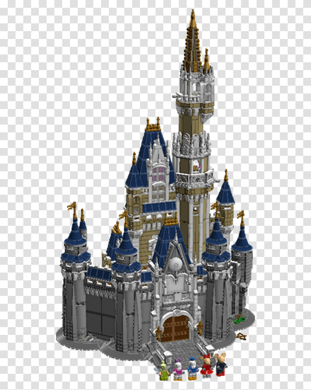 Walt Disney Castle Lego Digital Designer Disney Castle, Architecture, Building, Spire, Tower Transparent Png