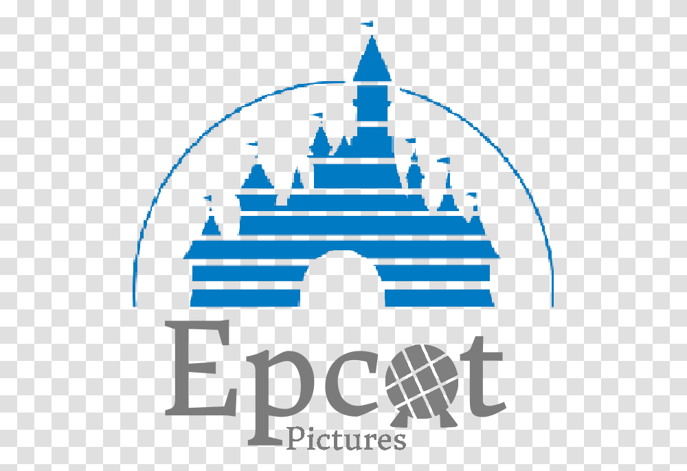 Walt Disney Castle Logo Disney Blue Castle Logo, Metropolis, City, Urban Transparent Png