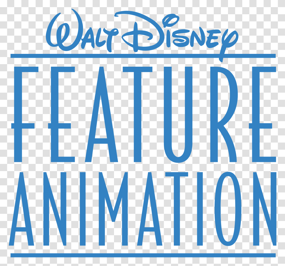 Walt Disney Feature Animation Logo Walt Disney, Word, Alphabet, Number Transparent Png