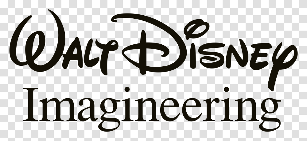 Walt Disney Imagineering Logo Walt Disney Imagineering, Alphabet, Label, Handwriting Transparent Png