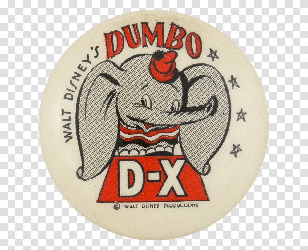 Walt Disney's Dumbo Entertainment Button Museum Dumbo, Logo, Trademark, Badge Transparent Png