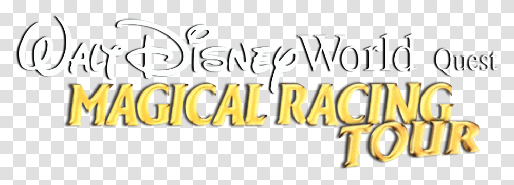 Walt Disney World Quest Magical Racing Tour Logo, Alphabet, Word, Bazaar Transparent Png
