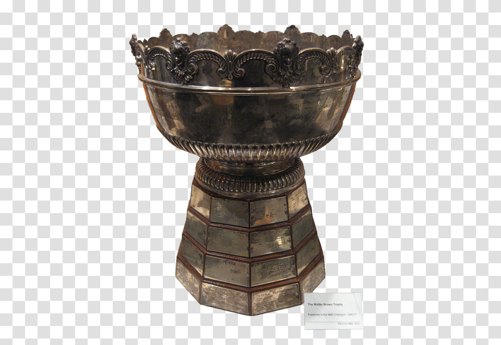 Walter A Brown Trophy Old Nba Finals Trophy, Bronze, Jar, Glass, Pottery Transparent Png