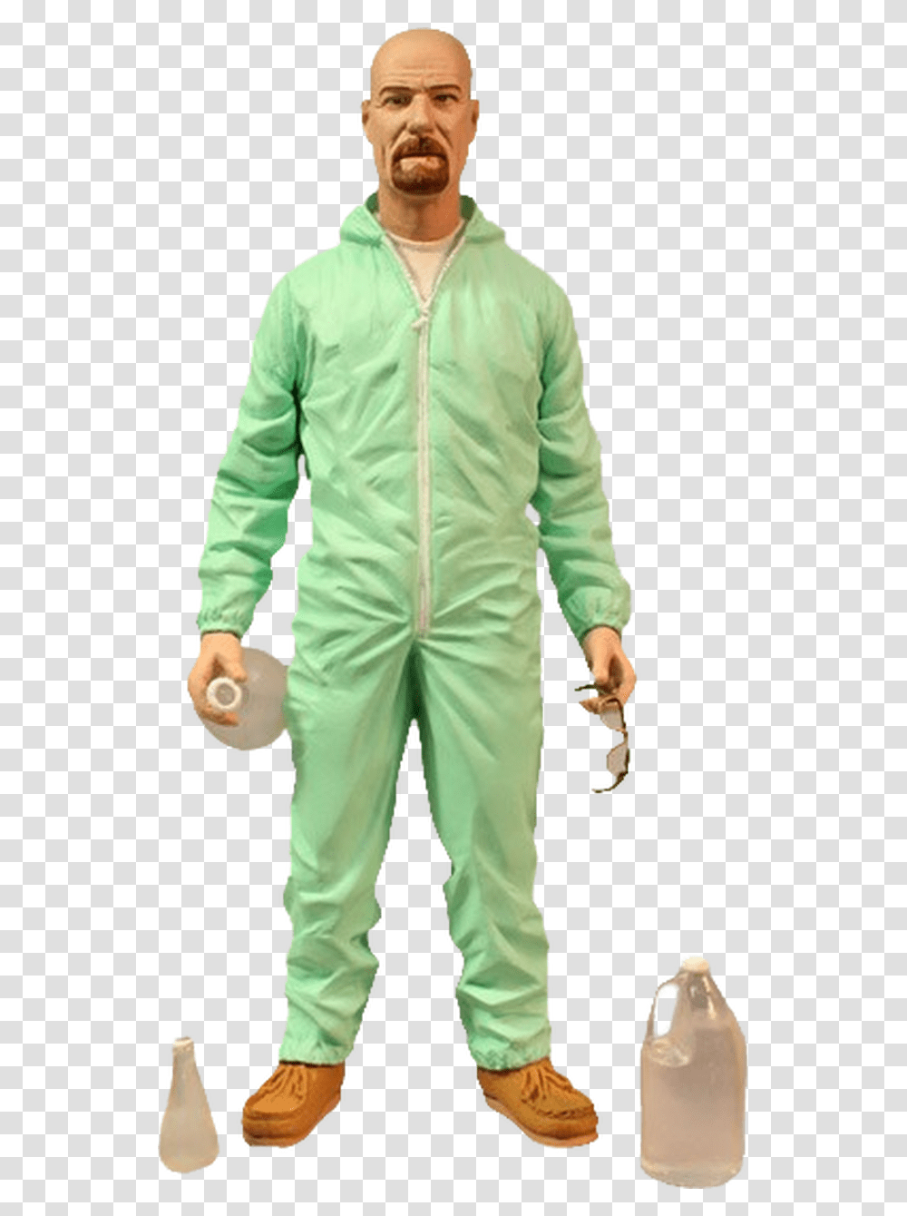 Walter White Blue Hazmat Breaking Bad 6 Previews Exclusive Walter White Blue, Apparel, Person, Human Transparent Png
