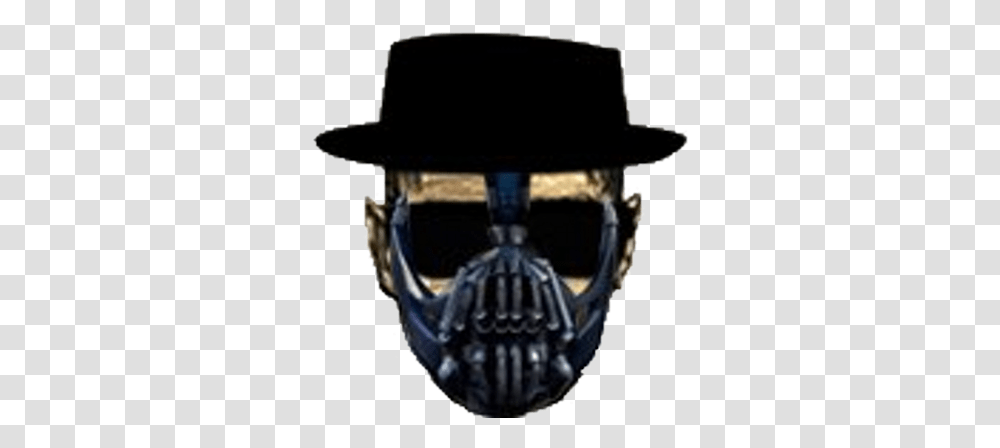 Walter White Heizenbergbb Twitter Tom Hardy Bane Mask, Clothing, Apparel, Helmet, Lamp Transparent Png